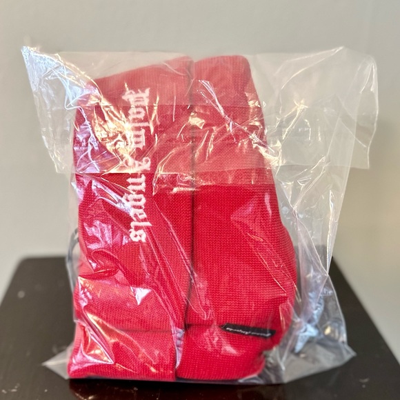 Palm Angels Embroidered Logo Beanie - Red RELISTING - Picture 4 of 4